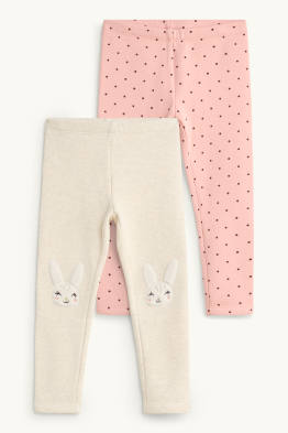 Confezione da 2 - leprotto - leggings termici