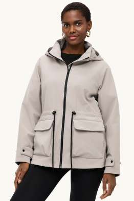 Softshelljacke mit Kapuze - wasserabweisend - 4-Way-Stretch