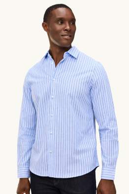 Chemise - regular fit - col kent - à rayures