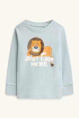 Löwe - Langarmshirt - strukturiert