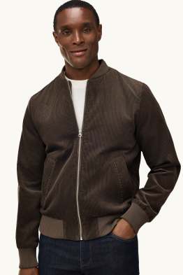 Corduroy bomber jacket
