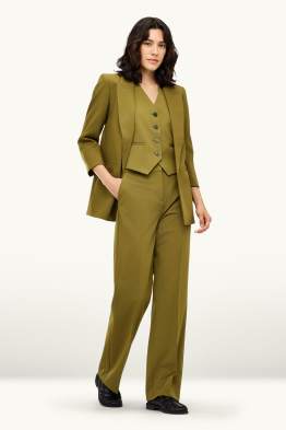 Business-broek - high waist - wide leg