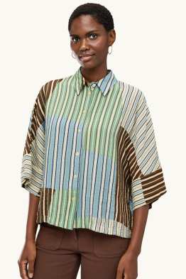 Blouse-chemise - à rayures