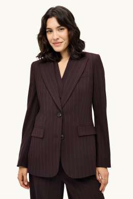 Blazer lung - regular fit - cu dungi