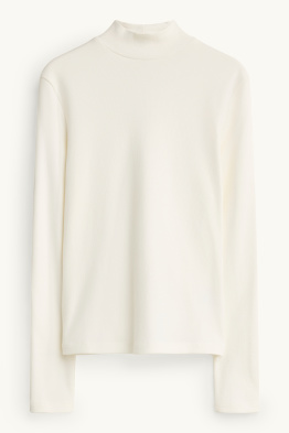 Samarreta de mànigues llargues - slim fit - acanalada