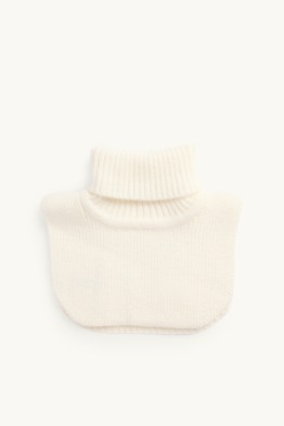 Losse col voor baby's - geribd