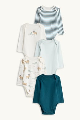 Multipack of 5 - walrus, polar bear and reindeer - baby bodysuit