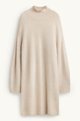 Strickkleid - Straight Fit - gerippt