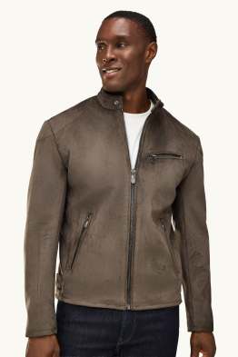 Blouson de motard - faux suède