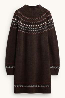 Vestito in maglia - straight fit - fantasia