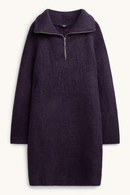 Strickkleid - Straight Fit - gerippt