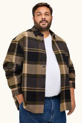 Chemise - relaxed fit - col kent - à carreaux