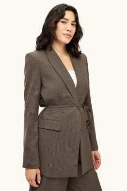 Longblazer - Regular Fit - strukturiert