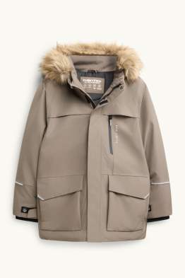 Parka s lemem z umělé kožešiny - s výplní - vodotěsná