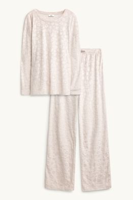 Pijama de teixit polar - estampat de lleopard