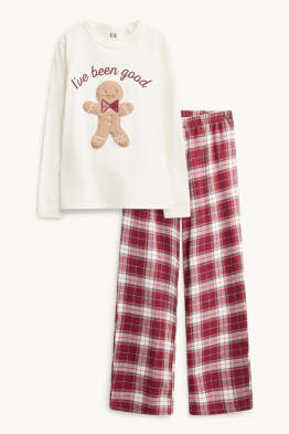 Mini Me - Lebkuchenmann - Kinder-Weihnachts-Pyjama - 2 teilig