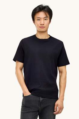 T-shirt - regular fit - tessuto tramato