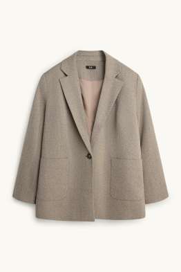 Lange blazer - regular fit - met patroon