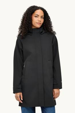 Softshellmantel met capuchon - waterafstotend - 4 Way Stretch