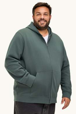 Zip-through hoodie