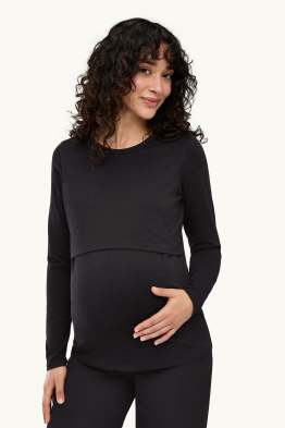 Maglia a maniche lunghe per allattamento