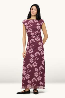 Vestit bodycon - malla - de flors