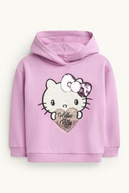 Hello Kitty - mikina s kapucí - s lesklou aplikací