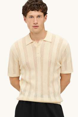 Poloshirt - relaxed fit - gestreept