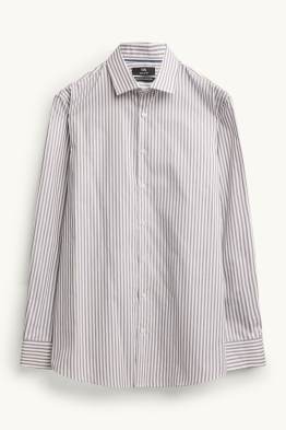 Camicia - regular fit - collo all'italiana - a righe