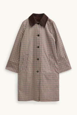 Manteau - à carreaux