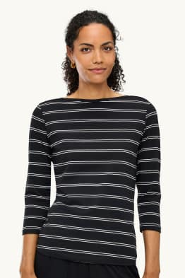 Long sleeve top - regular fit - striped