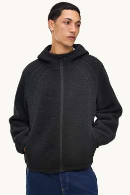 Teddy fur jacket with hood