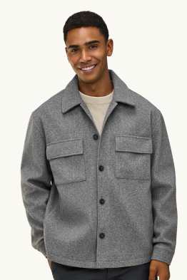 Shirt jacket - relaxed fit - kent collar