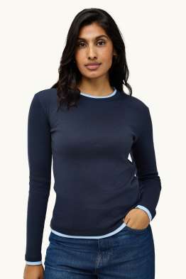 Samarreta de màniga llarga - regular fit - estil 2 en 1
