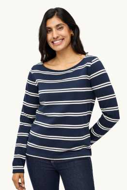 Langarmshirt - Regular Fit - gestreift
