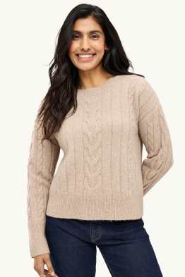 Pull - motif tressé