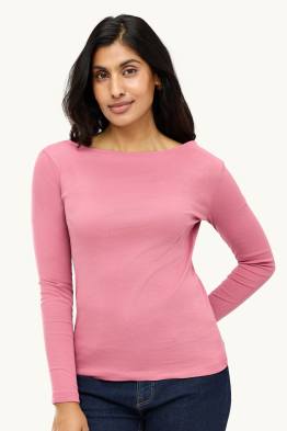 Tricou cu mânecă lungă - slim fit