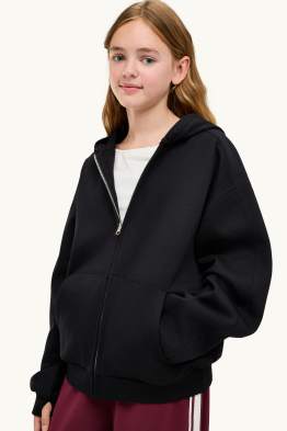 Zip-through hoodie