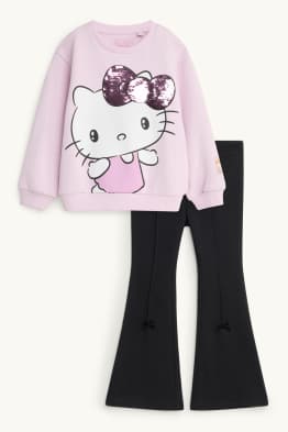 Hello Kitty - set - sweatshirt and flared leggings - 2 piece