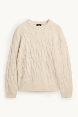 Pull - motif tressé
