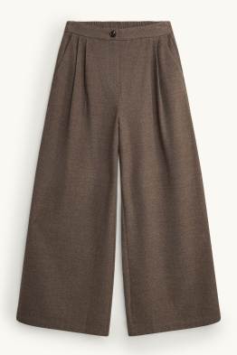 Pantaloni de stofă - talie înaltă - wide leg