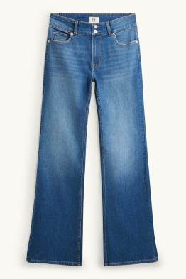 Flared jeans - mid-rise waist - LYCRA ®