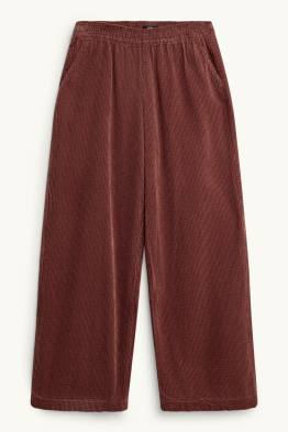 Cordhose - Mid Waist - Wide Leg