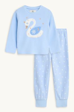 Cygne et étoile - pyjama - 2 pièces - finition brillante