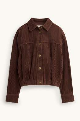 Blusa in velluto a coste