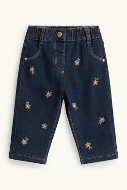 Blümchen - Baby-Jeans - Thermojeans