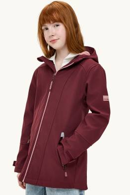 Veste à coquille souple avec capuche - imperméable