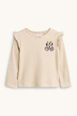 Minnie - maglia a maniche lunghe - a coste - effetto brillante