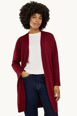 Lange Strickjacke