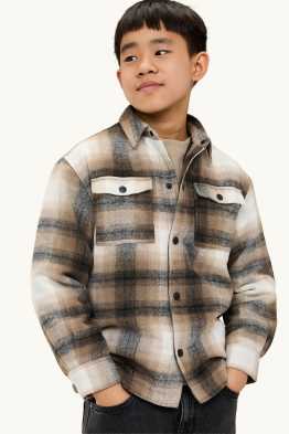 Veste-chemise - à carreaux
